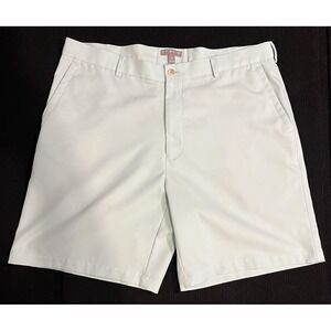 Peter Millar Shorts Mens 38‎ Light Green Chino Wicking Performance Golf Casual